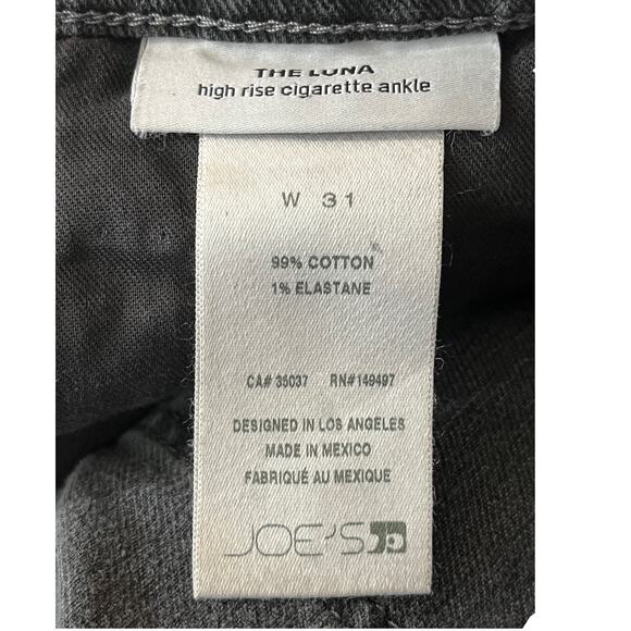 Joe's Jeans The Luna Destroyed Hem Ankle gray size 31 - Picture 5 of 5